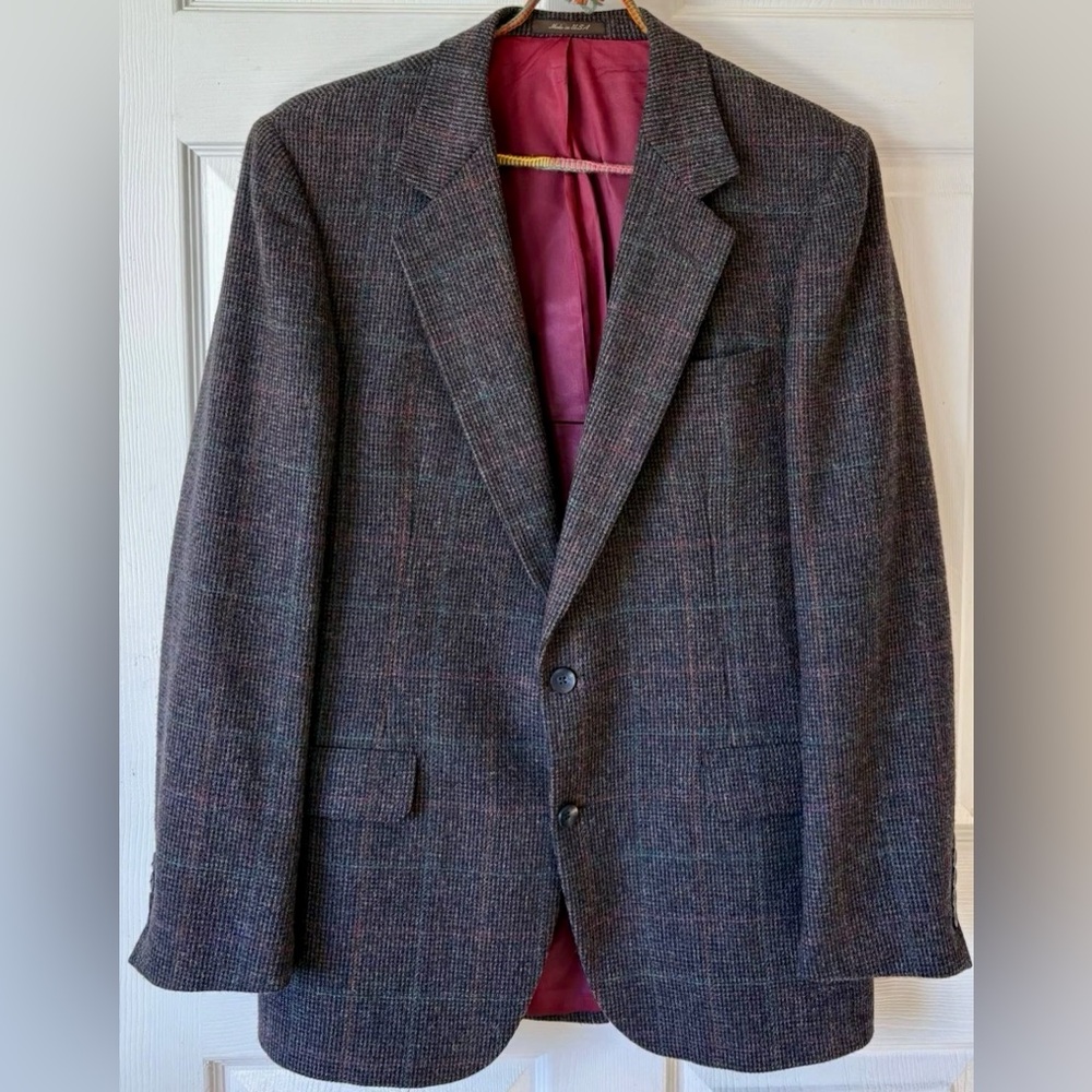 Stanley Blacker USA Mens Wool Rainbow Tweed Blazer Sport Coat 42R
